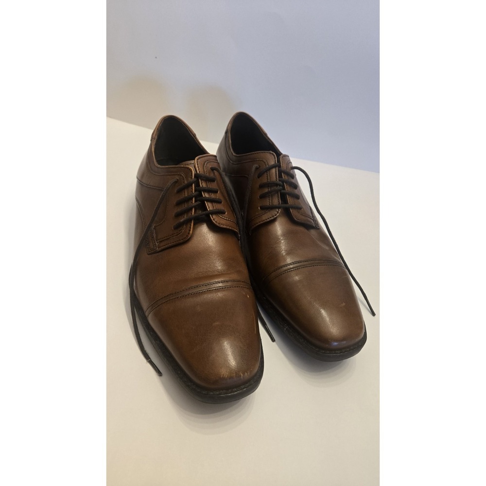 Johnston & Murphy 20-1276 Tan Men's US 11 M India Sheepskin Sole Captoe Shoes